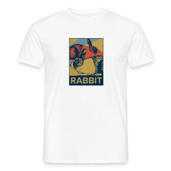 Hase Ohr Pop Art Geschenk Ostern Tier Spaß hüpfen - Männer T-Shirt - Weiß - Vorne - AI Model Male 178 dark (178cm)