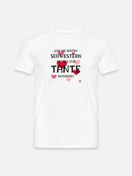 Nur die Besten Schwestern werden Tante befördert - Männer T-Shirt - Weiß