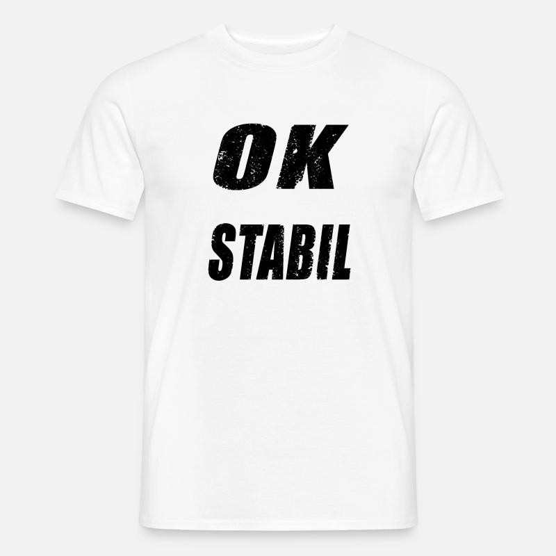 Stabil - Männer T-Shirt - Weiß