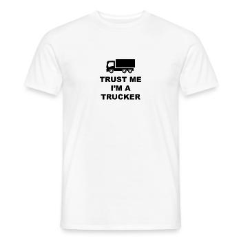 Trucker Fernfahrer - Männer T-Shirt - Weiß - Vorne - AI Model Male 178 dark (178cm)