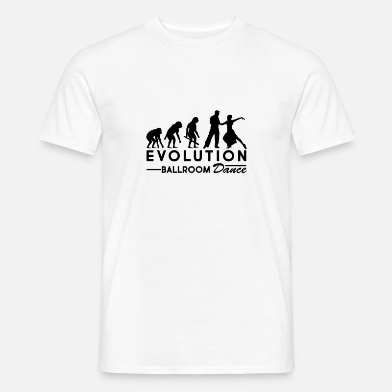 Ballroom Evolution - Männer T-Shirt - Weiß