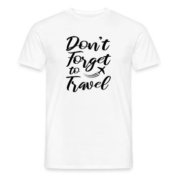 Travel - Männer T-Shirt - Weiß - Vorne - AI Model Male 178 dark (178cm)
