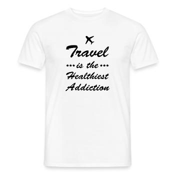 Travel - Männer T-Shirt - Weiß - Vorne - AI Model Male 178 dark (178cm)