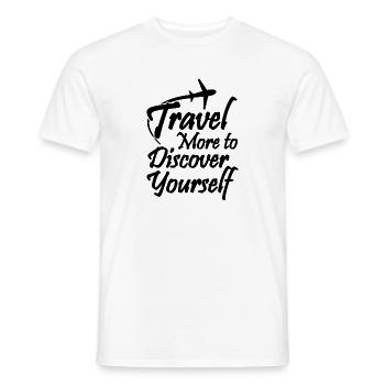 Travel - Männer T-Shirt - Weiß - Vorne - AI Model Male 178 dark (178cm)