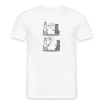 Checkmate Check What Chess King Checkmate - Männer T-Shirt - Weiß - Vorne - AI Model Male 178 dark (178cm)