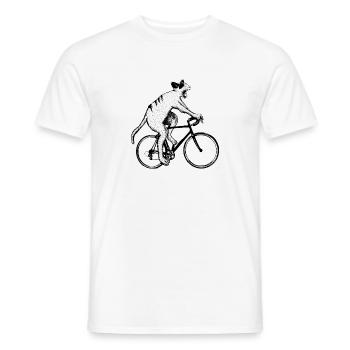 vélo - T-shirt homme - blanc - Devant - AI Model Male 178 dark (178cm)