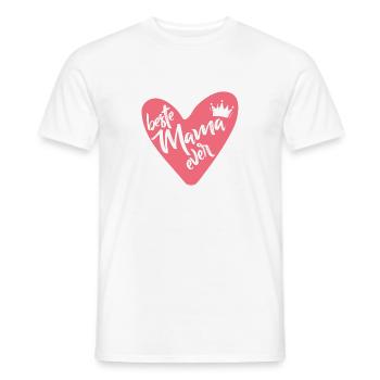 Beste Mama ever - Männer T-Shirt - Weiß - Vorne - AI Model Male 178 dark (178cm)