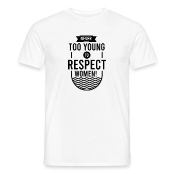 féminisme - T-shirt homme - blanc - Devant - AI Model Male 178 dark (178cm)