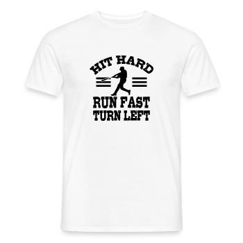 base-ball - T-shirt homme - blanc - Devant - AI Model Male 178 dark (178cm)