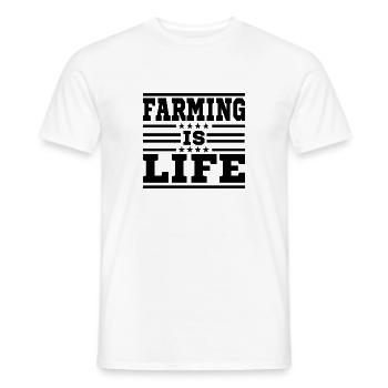 Farm Agriculture - Men's T-Shirt - white - Front - AI Model Male 178 dark (178cm)
