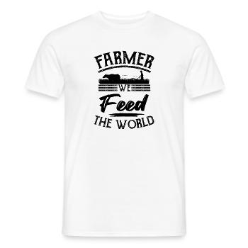 Farm Agriculture - Men's T-Shirt - white - Front - AI Model Male 178 dark (178cm)