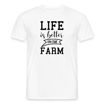 Farm Agriculture - Men's T-Shirt - white - Front - AI Model Male 178 dark (178cm)