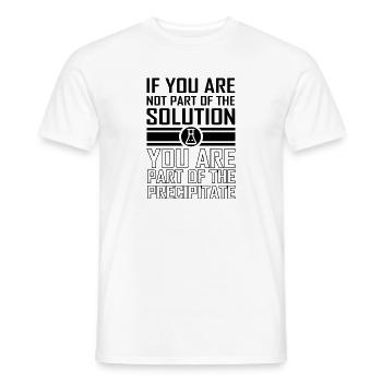 chemistry - Men's T-Shirt - white - Front - AI Model Male 178 dark (178cm)