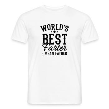 Father - Men's T-Shirt - white - Front - AI Model Male 178 dark (178cm)