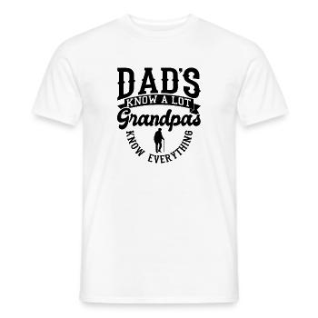 Grandpa grandpa sayings - Men's T-Shirt - white - Front - AI Model Male 178 dark (178cm)