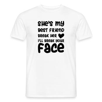 Best friends BFF - Men's T-Shirt - white - Front - AI Model Male 178 dark (178cm)
