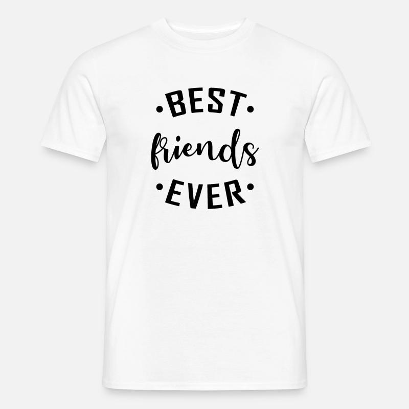 Beste Freunde BFF - Männer T-Shirt - Weiß