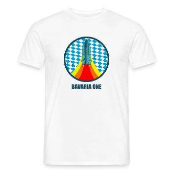 BAVARIA ONE Espace Bavière Cadeau - T-shirt homme - blanc - Devant - AI Model Male 178 dark (178cm)