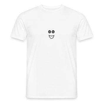 Funny Face Funny Funny Laughing Funny - Men's T-Shirt - white - Front - AI Model Male 178 dark (178cm)