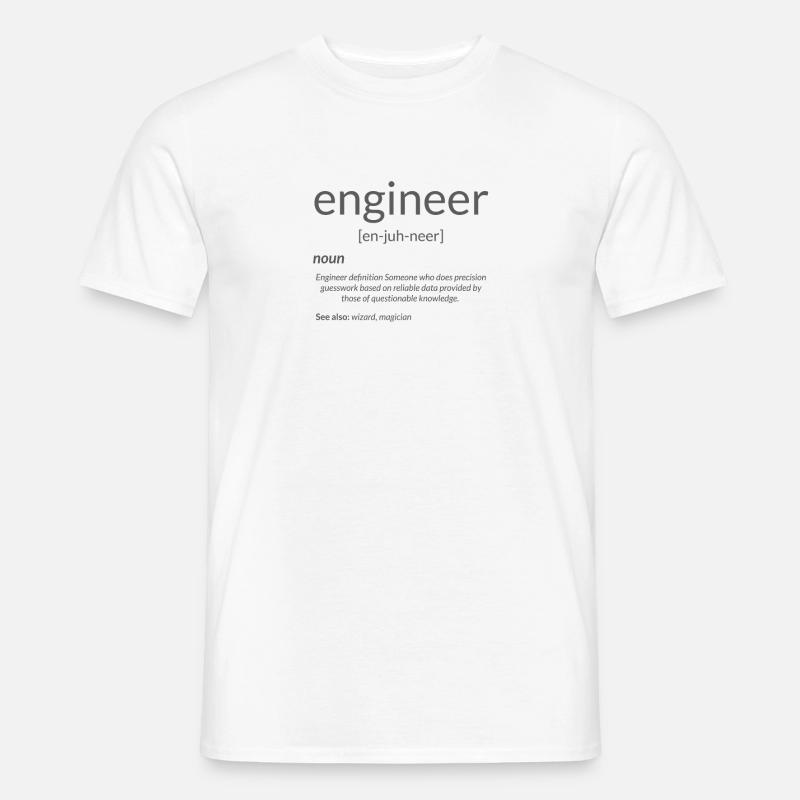 Gift for Engineer College Major Engineer - Men’s T-shirt - white