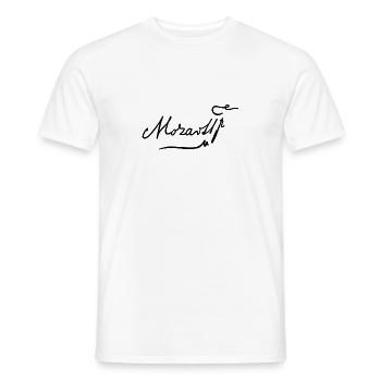 Mozart signature - Männer T-Shirt - Weiß - Vorne - AI Model Male 178 dark (178cm)