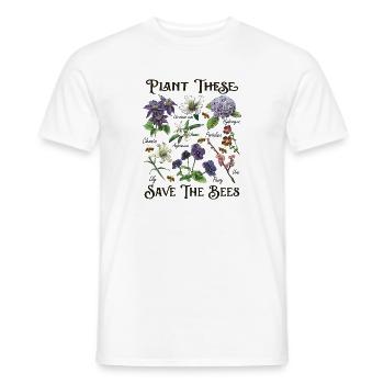 Sauvez les abeilles - cadeau de pépinière d'abeilles - T-shirt homme - blanc - Devant - AI Model Male 178 dark (178cm)