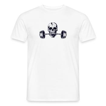Weightlifters Graphic, Powerlifting Lift Heavy - Men's T-Shirt - white - Front - AI Model Male 178 dark (178cm)