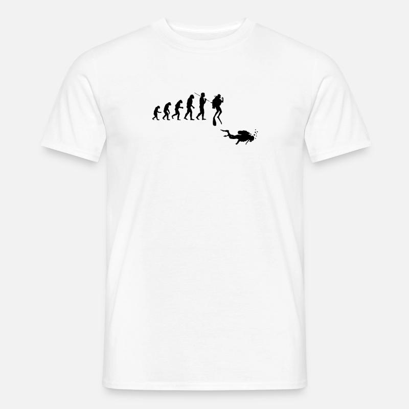 Evolution diving for divers - Men’s T-shirt - white