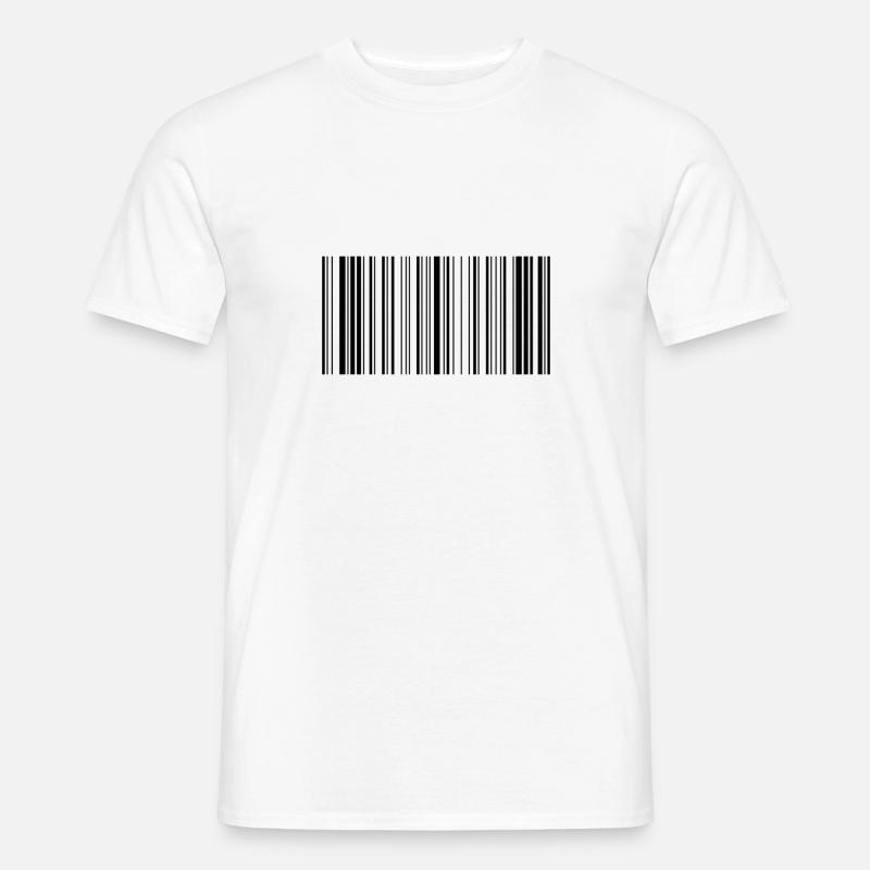 Regalo di colpi di scansione dello scanner scancode di codici a barre - T-shirt uomo - bianco