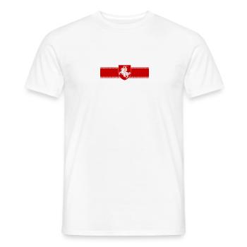 Biélorussie libre Biélorussie gratuite - T-shirt homme - blanc - Devant - AI Model Male 178 dark (178cm)
