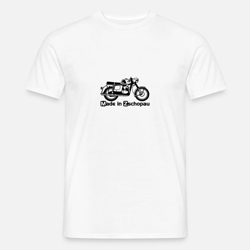 MZ Motorrad RT 125 Oldtimer Geschenkidee DDR - Männer T-Shirt - Weiß