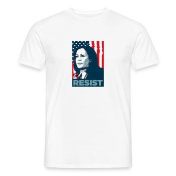 Kamala Harris Resist - Männer T-Shirt - Weiß - Vorne - AI Model Male 178 dark (178cm)