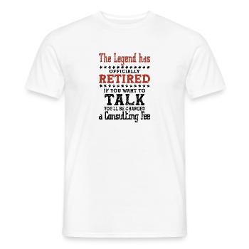 Funny Retirement gifts for Pensioner &Retired - T-shirt homme - blanc - Devant - AI Model Male 178 dark (178cm)