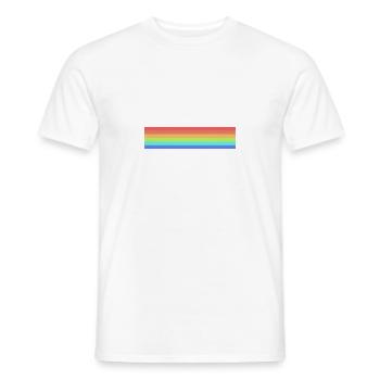 arc en ciel - T-shirt homme - blanc - Devant - AI Model Male 178 dark (178cm)