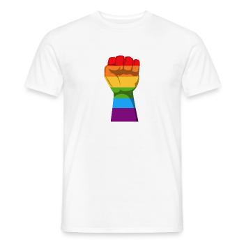arc en ciel - T-shirt homme - blanc - Devant - AI Model Male 178 dark (178cm)