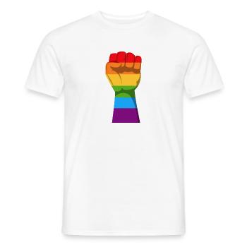 arc en ciel - T-shirt homme - blanc - Devant - AI Model Male 178 dark (178cm)