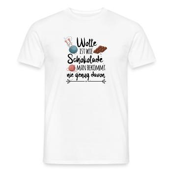 Netter Wolle Spruch für Näherinnen Geschenk - Männer T-Shirt - Weiß - Vorne - AI Model Male 178 dark (178cm)