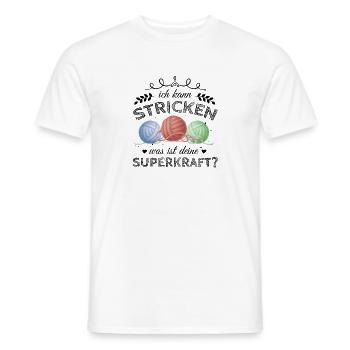 Toller Häkeln Spruch für Omas Geschenk - Männer T-Shirt - Weiß - Vorne - AI Model Male 178 dark (178cm)