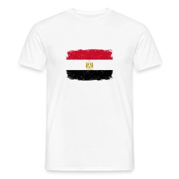 EGYPT FLAG Gift Egypt flag for Egyptians - Men's T-Shirt - white - Front - AI Model Male 178 dark (178cm)