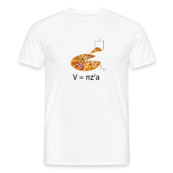 Pizza Mathe Pi Student Ingenieur Professor - Männer T-Shirt - Weiß - Vorne - AI Model Male 178 dark (178cm)