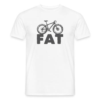 Fat Bike - Männer T-Shirt - Weiß - Vorne - AI Model Male 178 dark (178cm)