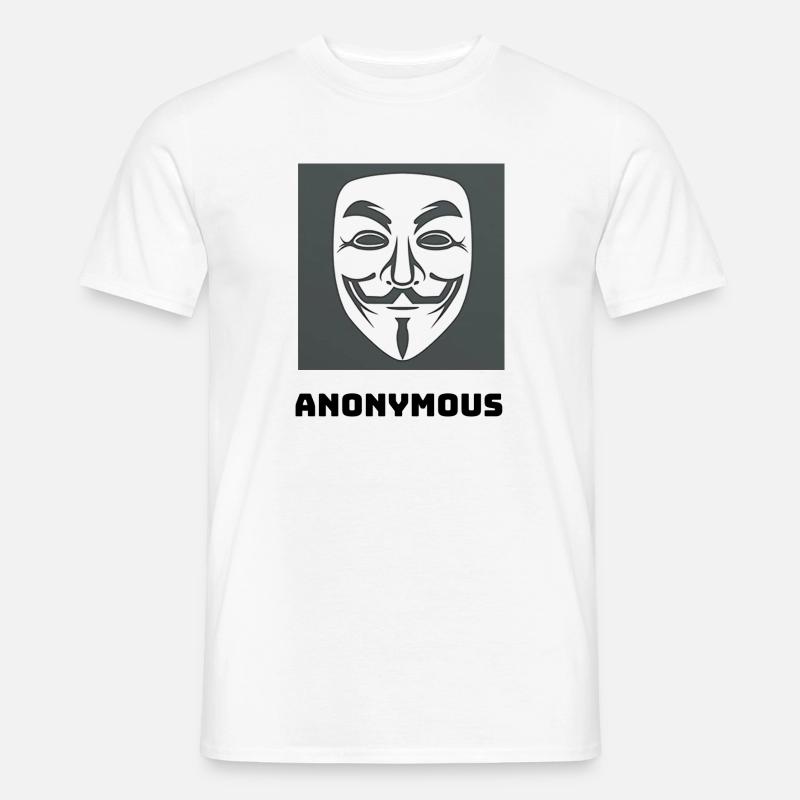 Anonymous Design - Männer T-Shirt - Weiß