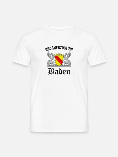 Badener Wappen Großherzogtum Baden Flagge Fahne - Männer T-Shirt - Weiß