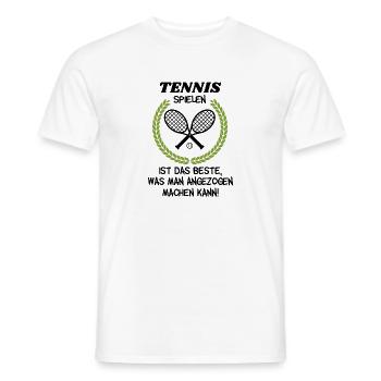 Perfekter Tennistrainer Spruch, Tennis Geschenk - Männer T-Shirt - Weiß - Vorne - AI Model Male 178 dark (178cm)