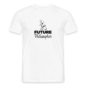 Futur philosophe - T-shirt homme - blanc - Devant - AI Model Male 178 dark (178cm)