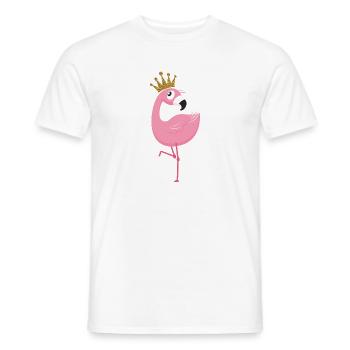 Reine Flamingo - T-shirt homme - blanc - Devant - AI Model Male 178 dark (178cm)