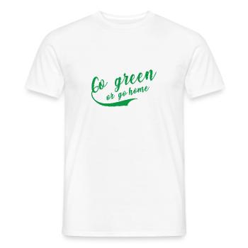 sustainability - Men's T-Shirt - white - Front - AI Model Male 178 dark (178cm)