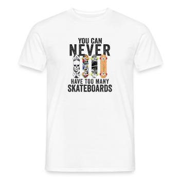 Skateboardfahrer Skater Skateboarder Skateboards - Men's T-Shirt - white - Front - AI Model Male 178 dark (178cm)