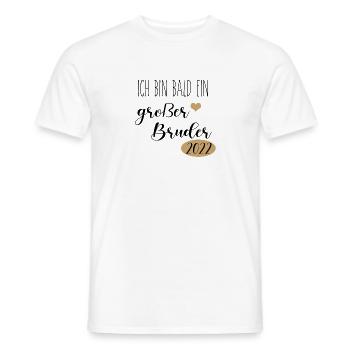 I'll soon be a big brother | Brother 2022 - Men's T-Shirt - white - Front - AI Model Male 178 dark (178cm)
