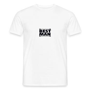 Trauzeuge - Männer T-Shirt - Weiß - Vorne - AI Model Male 178 dark (178cm)